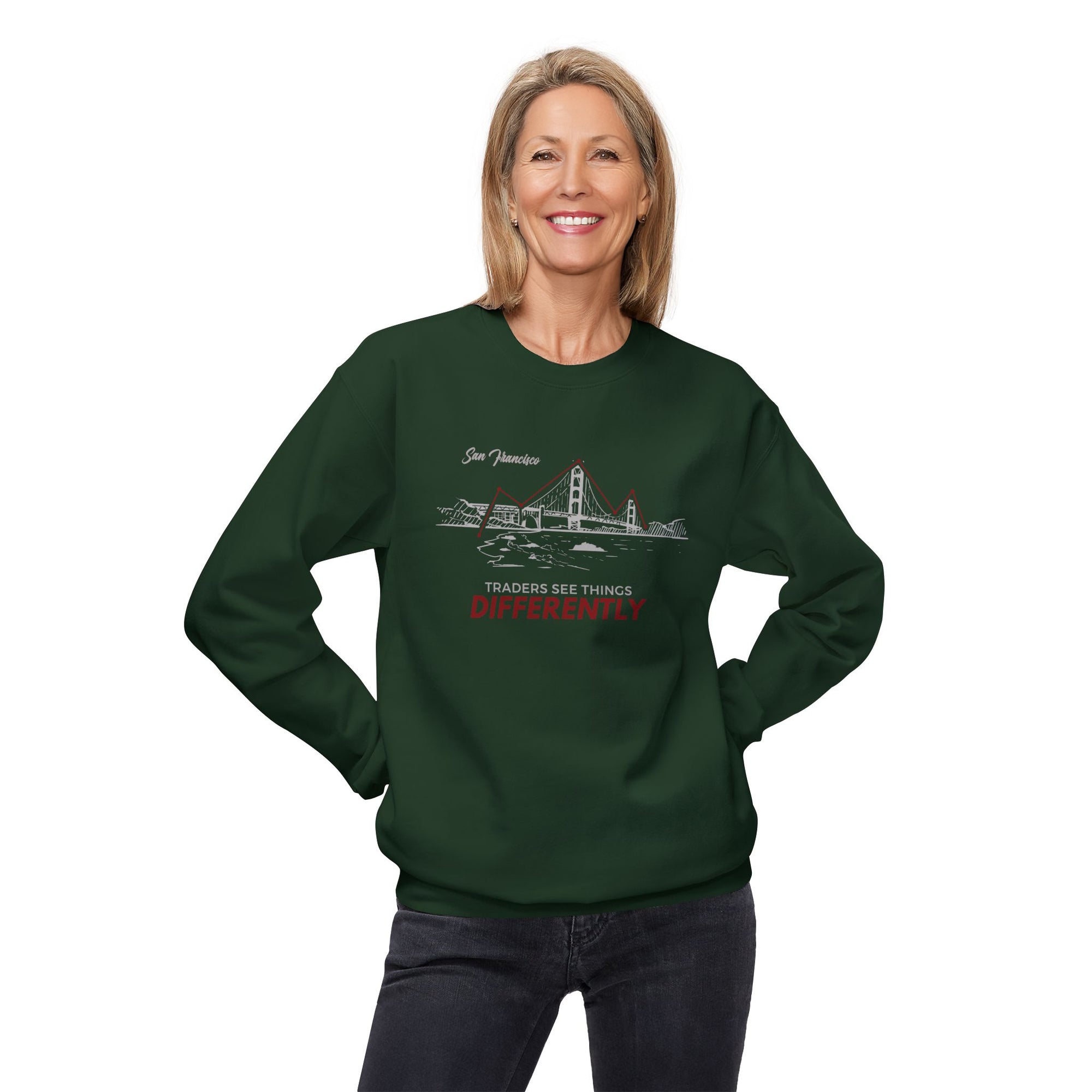 Traders Classic Unisex Crewneck Sweatshirt (San Francisco)
