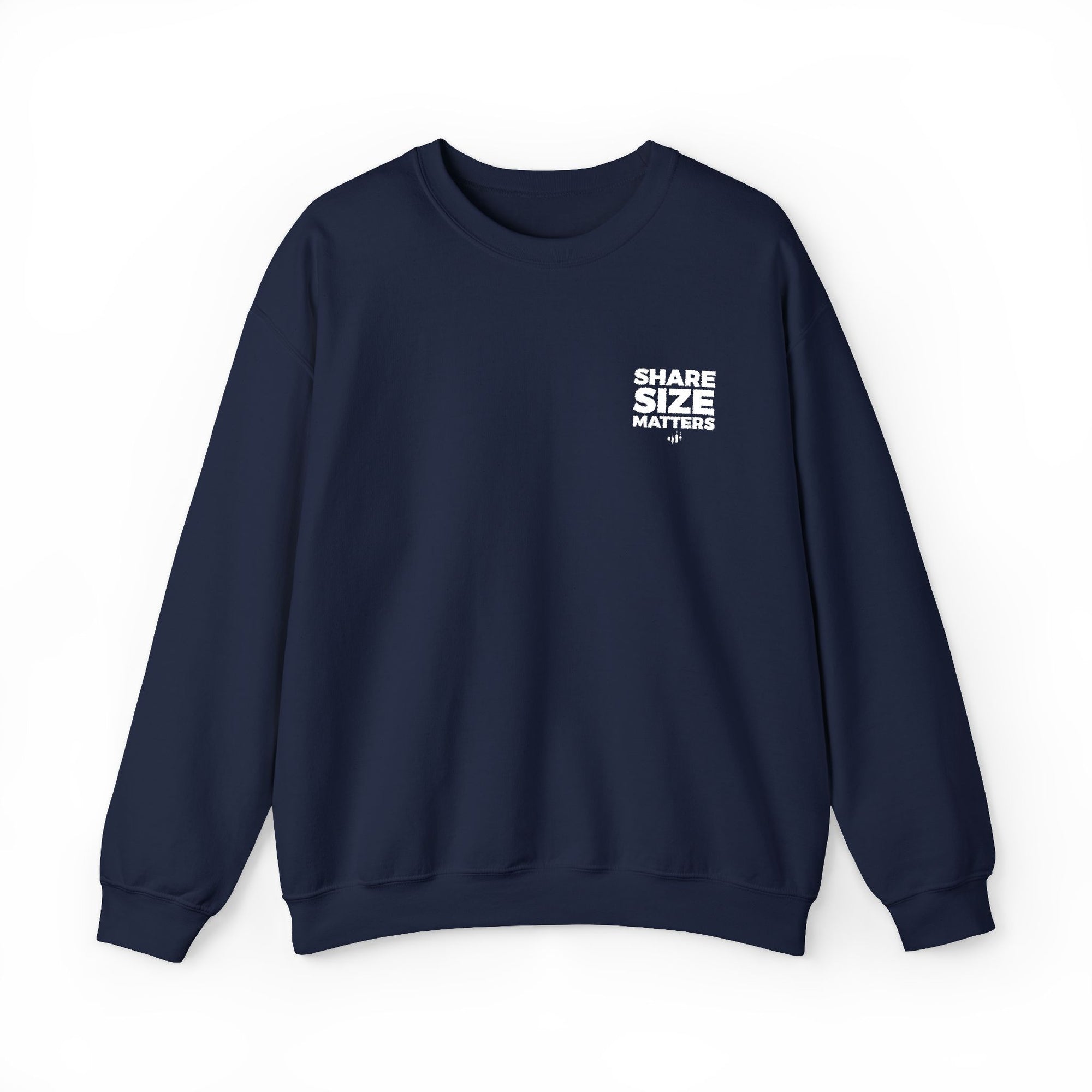 Traders Classic Unisex Crewneck Sweatshirt (Size Matters) - Embroidered