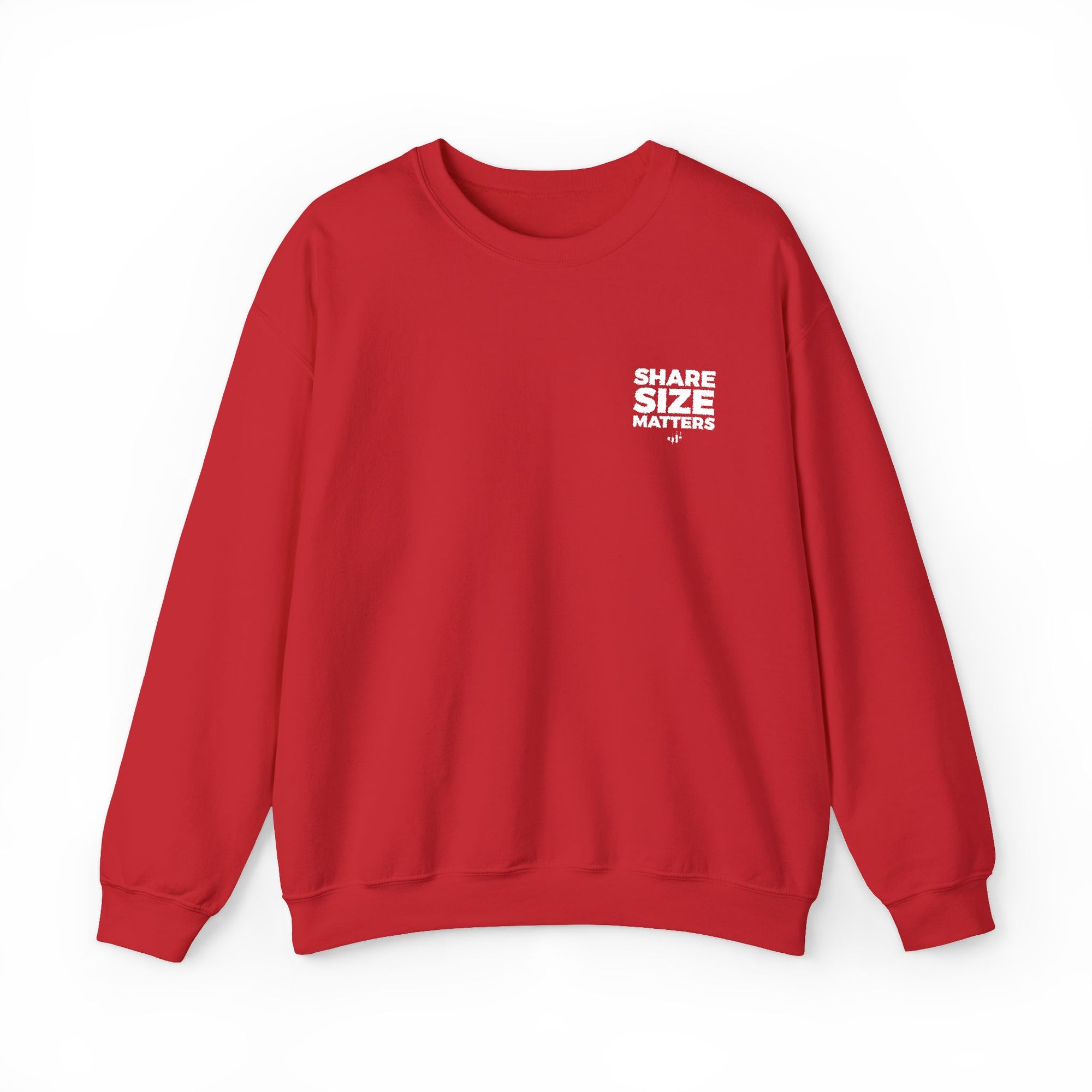 Traders Classic Unisex Crewneck Sweatshirt (Size Matters) - Embroidered