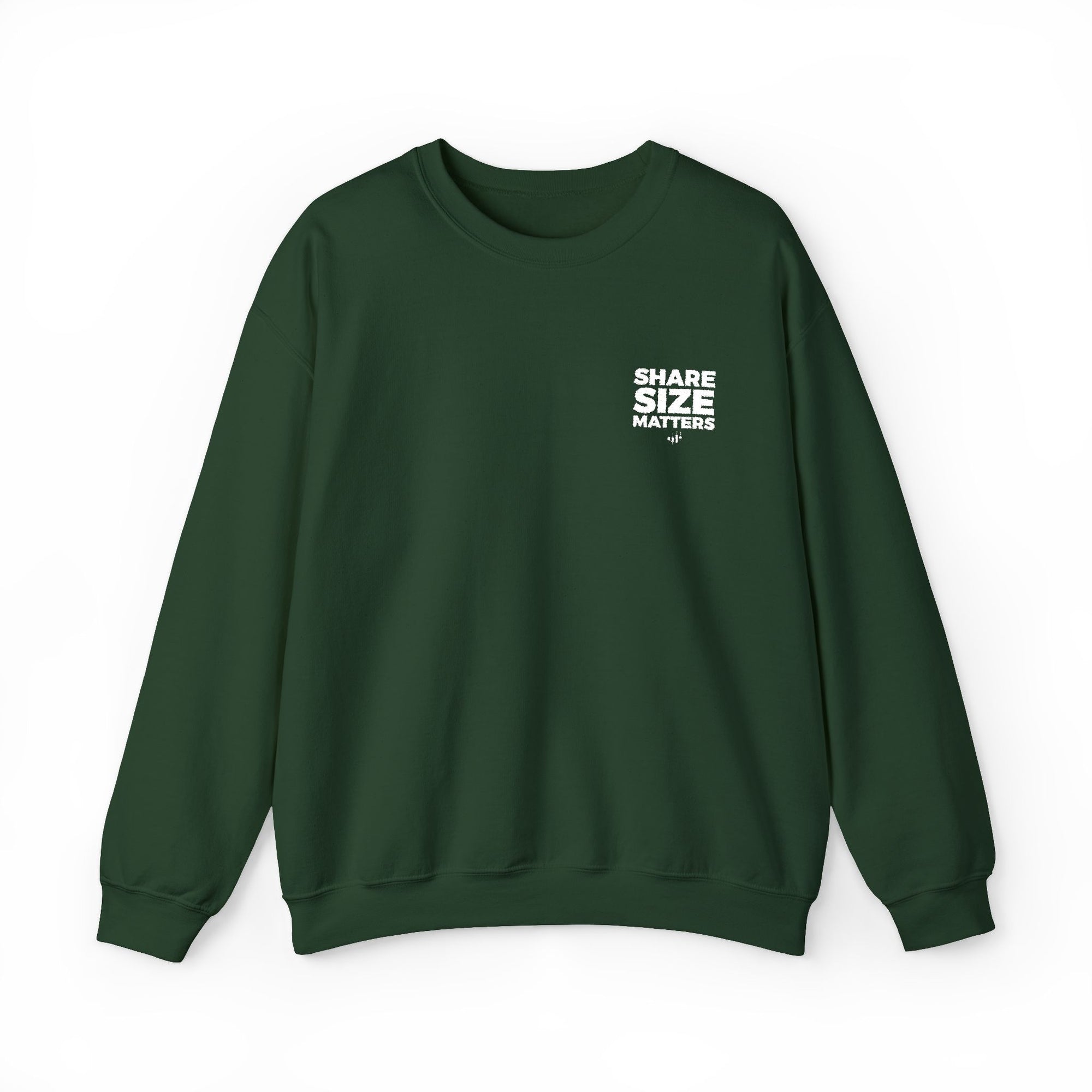 Traders Classic Unisex Crewneck Sweatshirt (Size Matters) - Embroidered