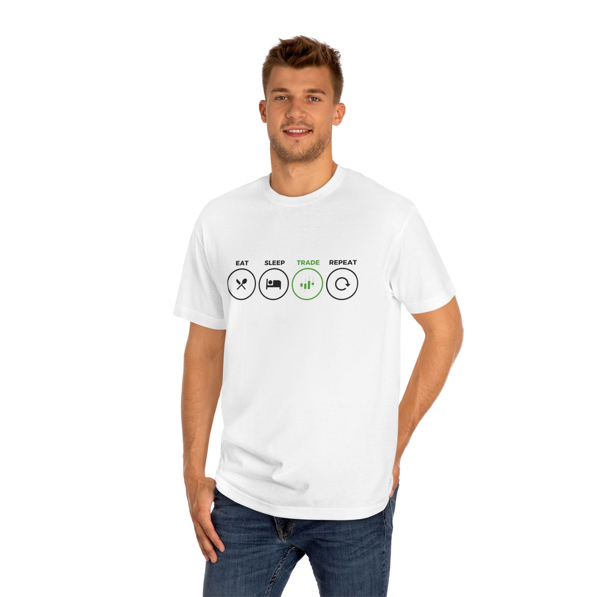 Traders Classic Crewneck Unisex T-shirt (Trade, Repeat)