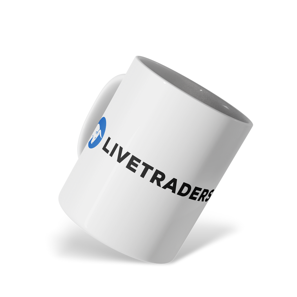 Traders Glossy White Ceramic Mug – 11oz Dishwasher & Microwave Safe (LT)