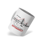 Traders Glossy White Ceramic Mug – 11oz Dishwasher & Microwave Safe (San Francisco)