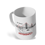 Traders Glossy White Ceramic Mug – 11oz Dishwasher & Microwave Safe (San Francisco)