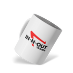 Traders Glossy White Ceramic Mug – 11oz Dishwasher & Microwave Safe (In-N-Out)