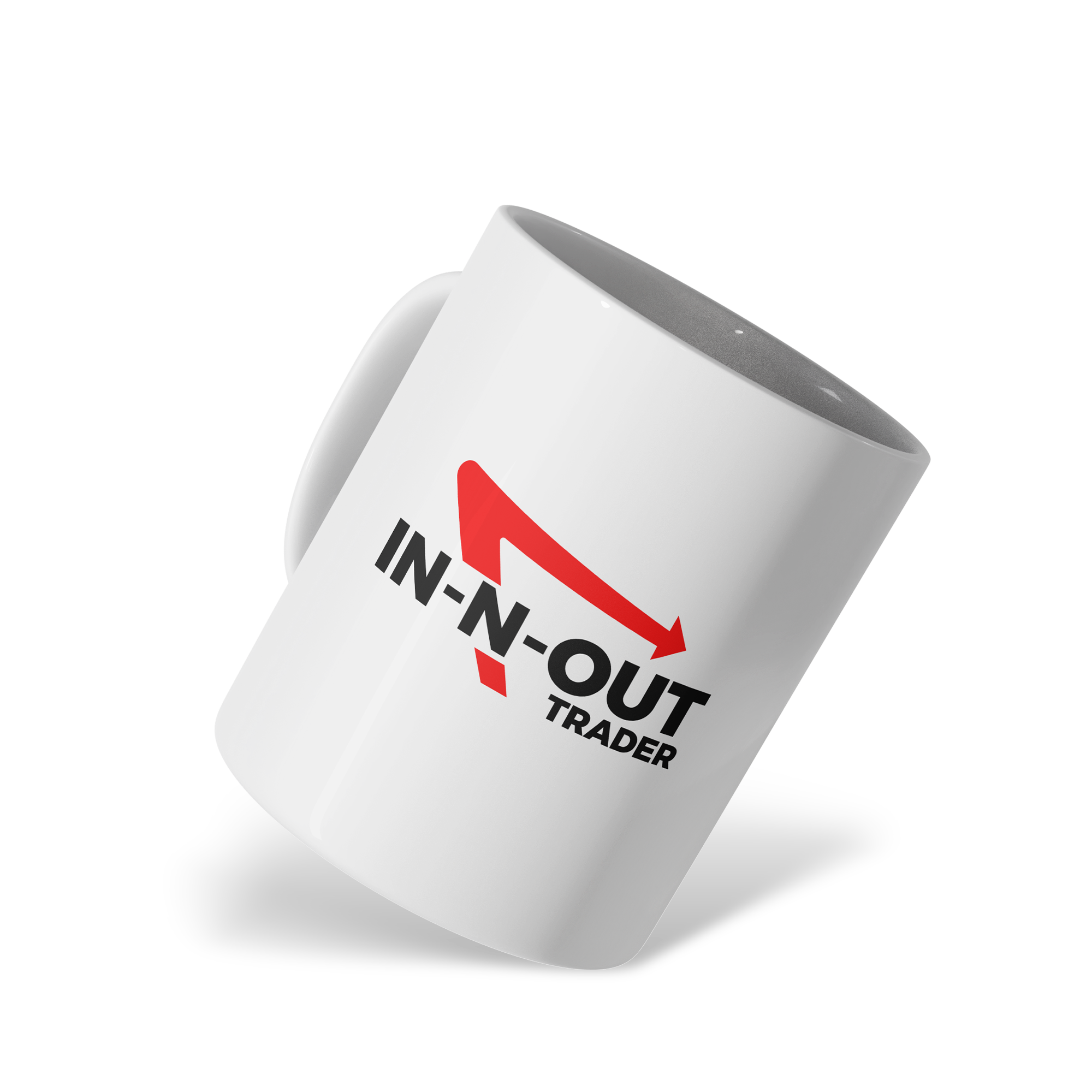 Traders Glossy White Ceramic Mug – 11oz Dishwasher & Microwave Safe (In-N-Out)