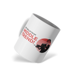 Traders Glossy White Ceramic Mug – 11oz Dishwasher & Microwave Safe (Middle Trend)