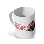 Traders Glossy White Ceramic Mug – 11oz Dishwasher & Microwave Safe (Middle Trend)