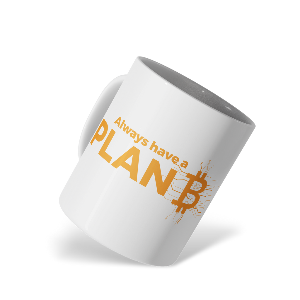 Traders Glossy White Ceramic Mug – 11oz Dishwasher & Microwave Safe (Plan B)