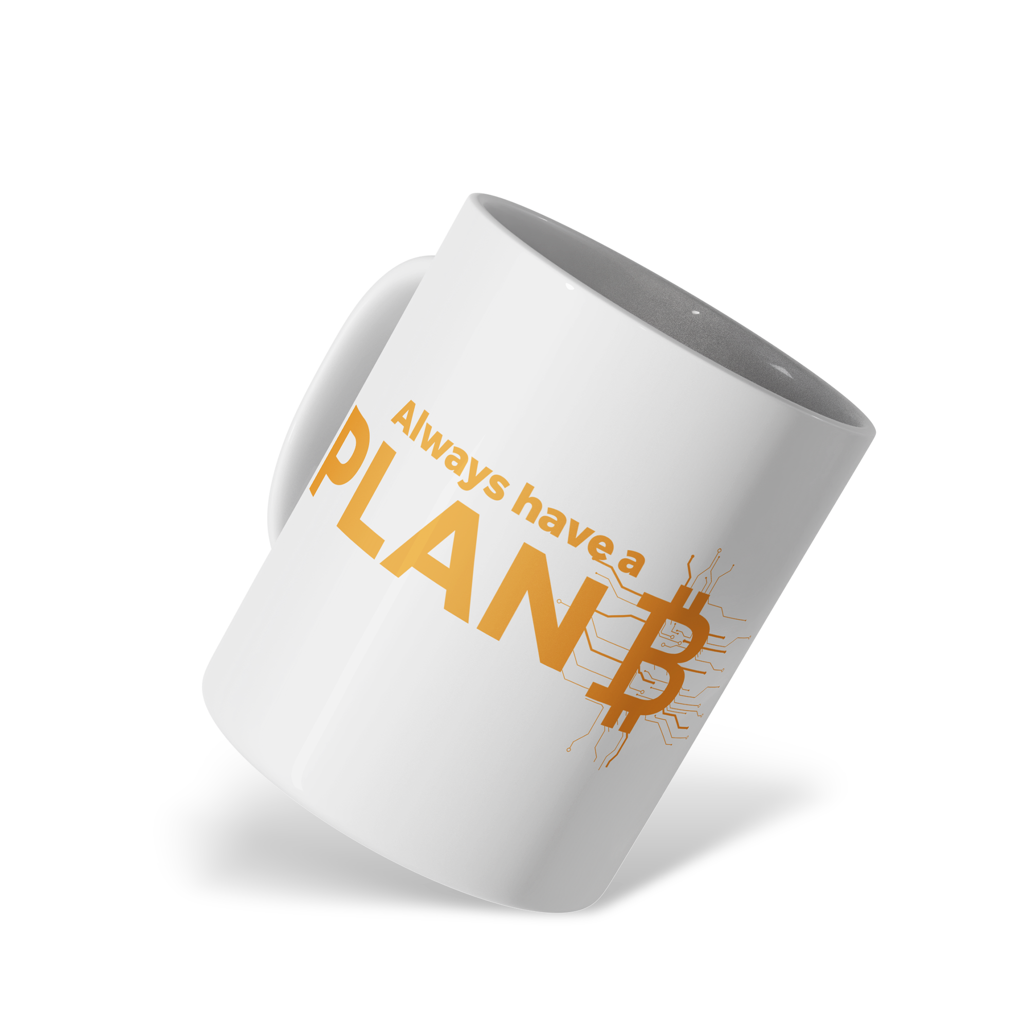 Traders Glossy White Ceramic Mug – 11oz Dishwasher & Microwave Safe (Plan B)