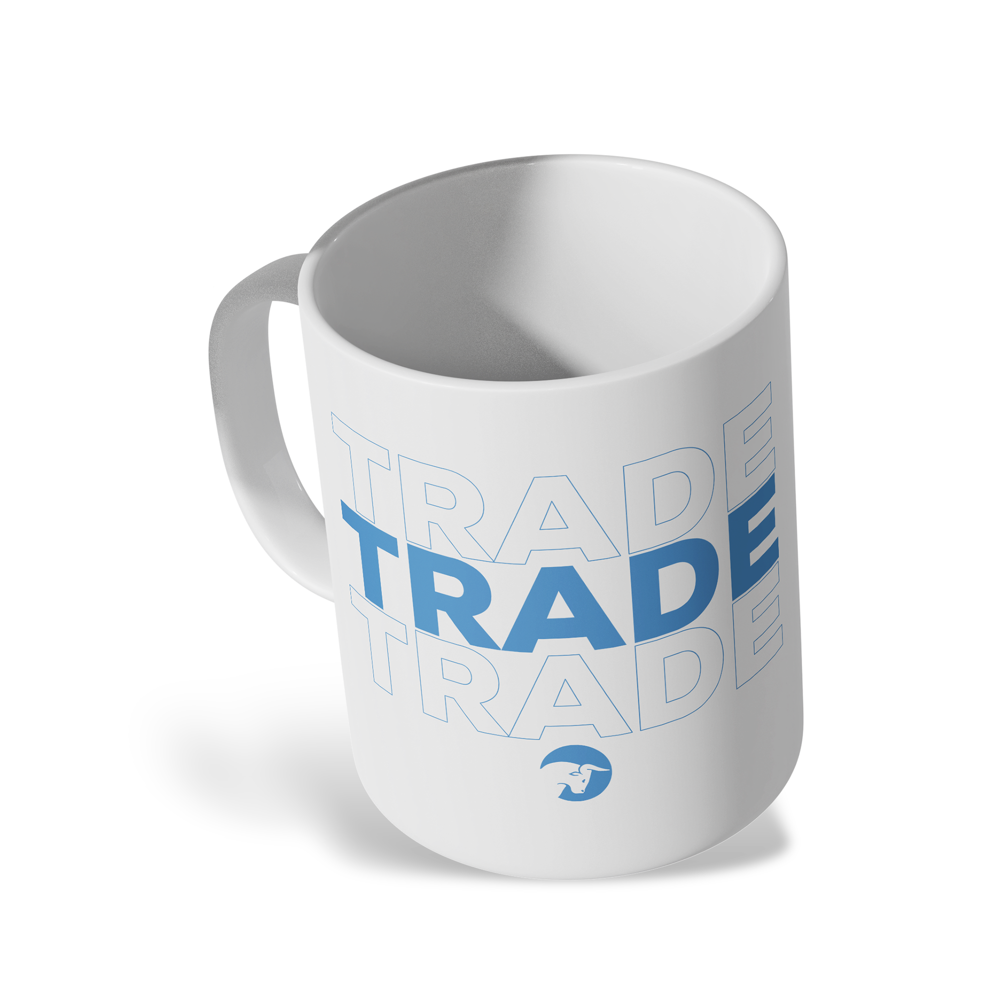 Traders Glossy White Ceramic Mug – 11oz Dishwasher & Microwave Safe (Trade)