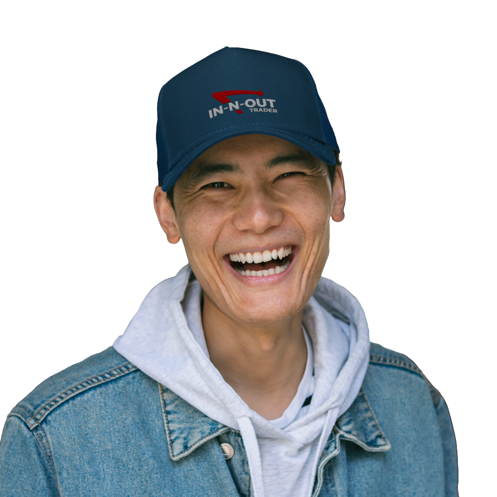 Traders Retro Trucker Cap – for Everyday Wear - (In-N-Out) Embroidered
